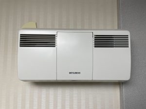 レッスン室に常設された換気扇