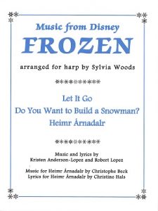 ハープ用楽譜『Music from Disney FROZEN』（映画『アナと雪の女王』）の表紙