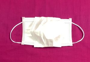 不織布マスク2枚で作るフルート用の飛沫対策マスク